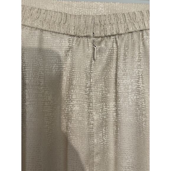 Adrianna Papell Vintage 100% Silk Tan Crocodile Print Midi Pencil Skirt Size 10 - Picture 6 of 10